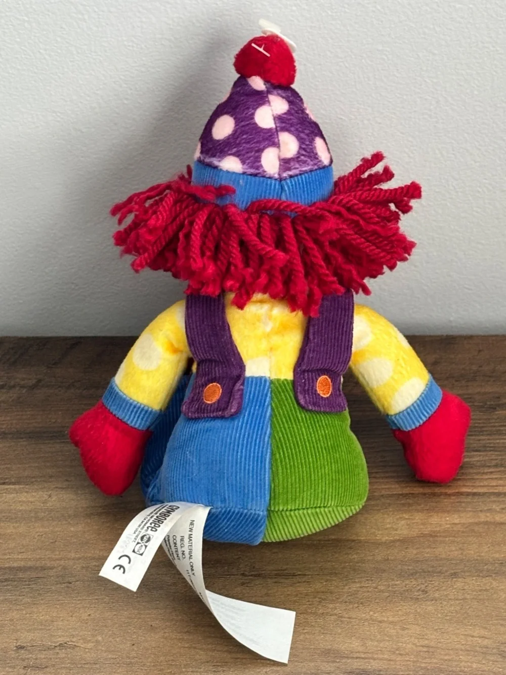 VINTAGE Gymboree Gymbo Clown Plush Doll Stuffed Toy 2004 Laughing SOUND WORKS